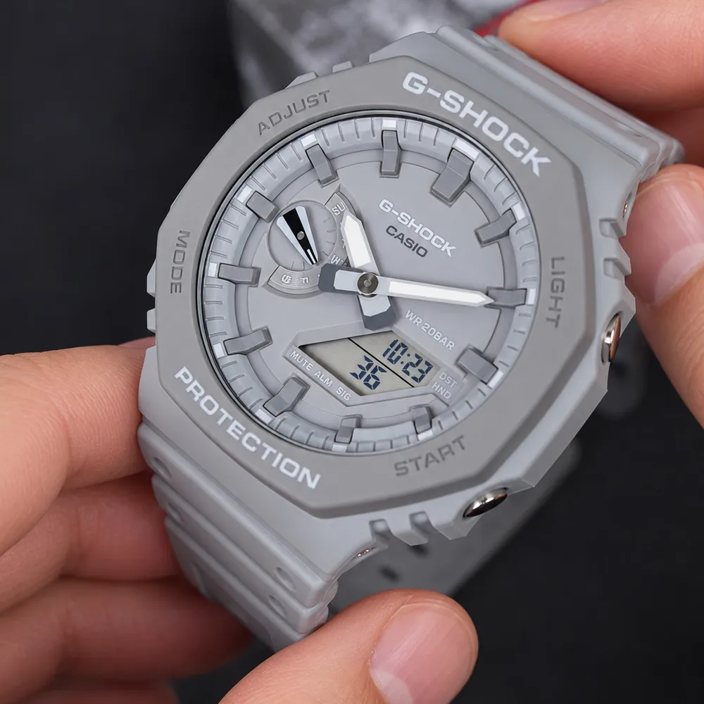 Casio G-SHOCK GA-2110ET-8A сірий протиударний, фото 2