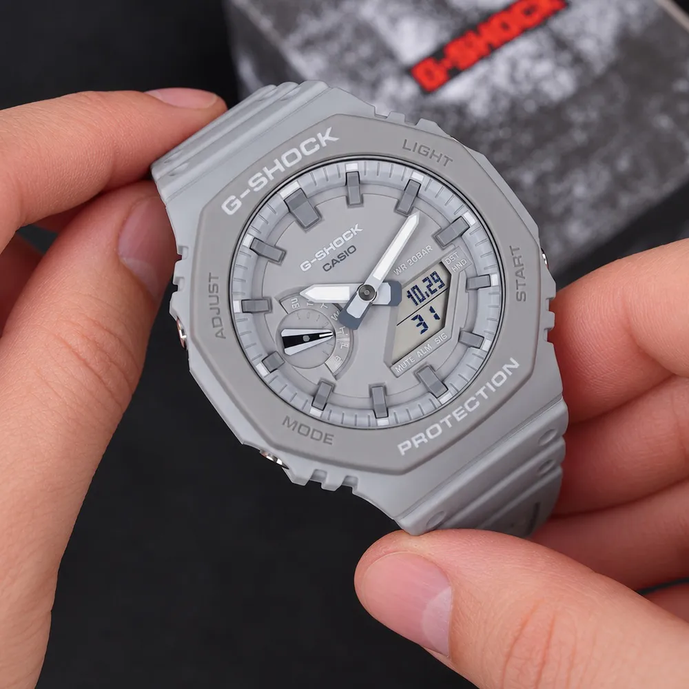 Casio G-SHOCK GA-2110ET-8A сірий протиударний, фото 5