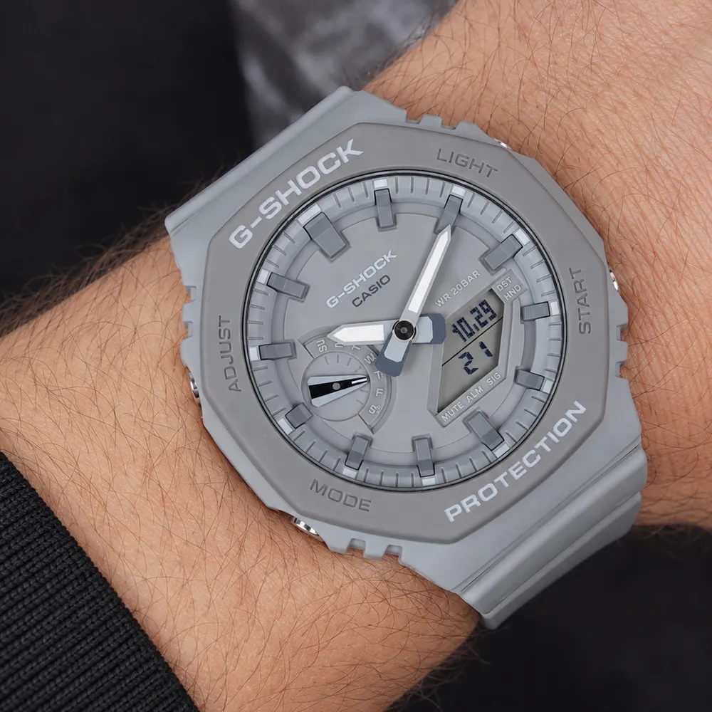 Casio G-SHOCK GA-2110ET-8A сірий протиударний, фото 6