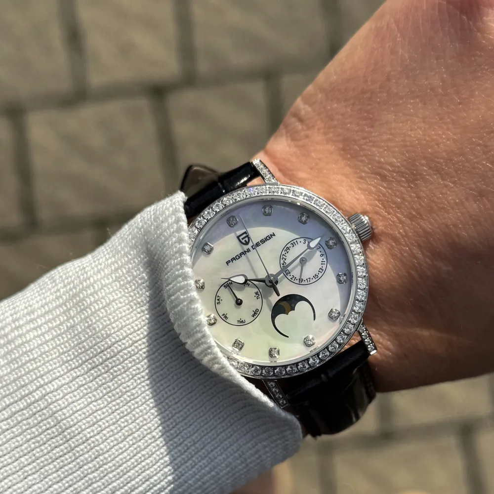 Pagani Design PD-1789 Silver-White-Black Leather, фото 7
